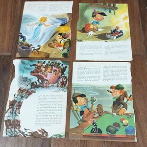 Pinochio Vintage 1965 Disney Fantasyland nursery decor picture